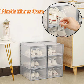 Custodia per scarpe in plastica trasparente